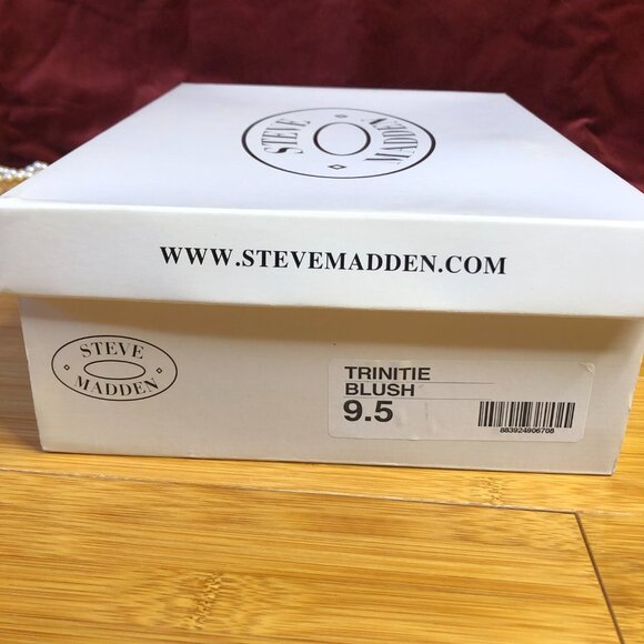 Trinitie Blush Steve Madden Stiletto Pump Heel Neutral Platform sz 9.5 - Picture 8 of 8